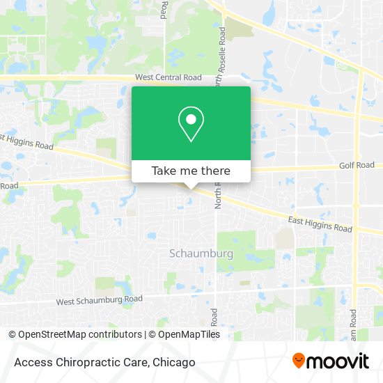 Access Chiropractic Care map