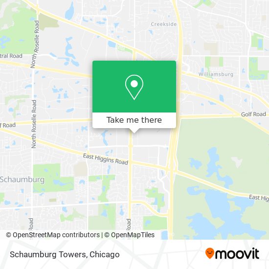 Mapa de Schaumburg Towers