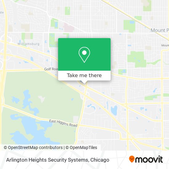 Arlington Heights Security Systems map