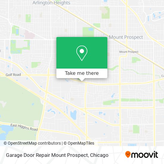 Garage Door Repair Mount Prospect map