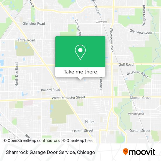 Shamrock Garage Door Service map