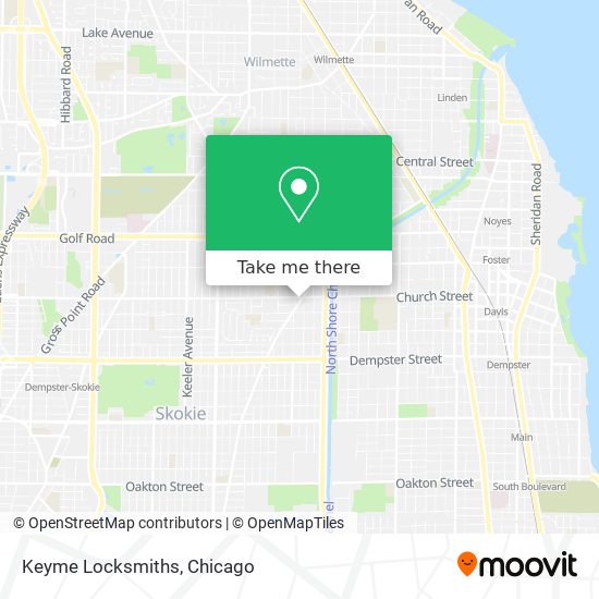 Keyme Locksmiths map