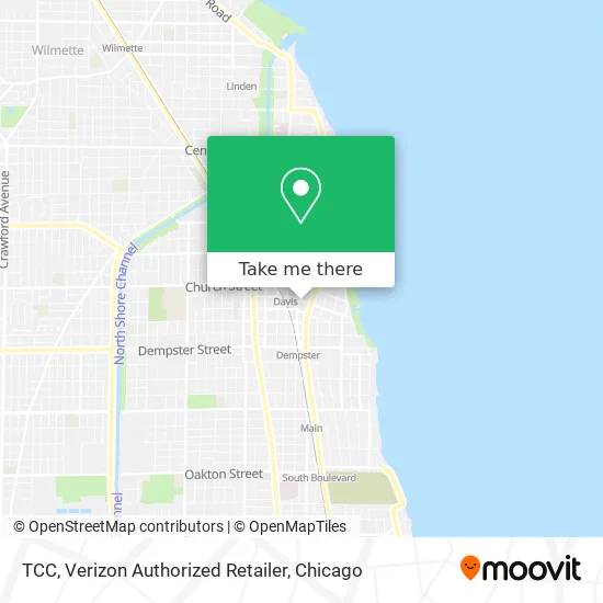 Mapa de TCC, Verizon Authorized Retailer