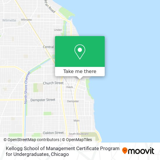 Mapa de Kellogg School of Management Certificate Program for Undergraduates