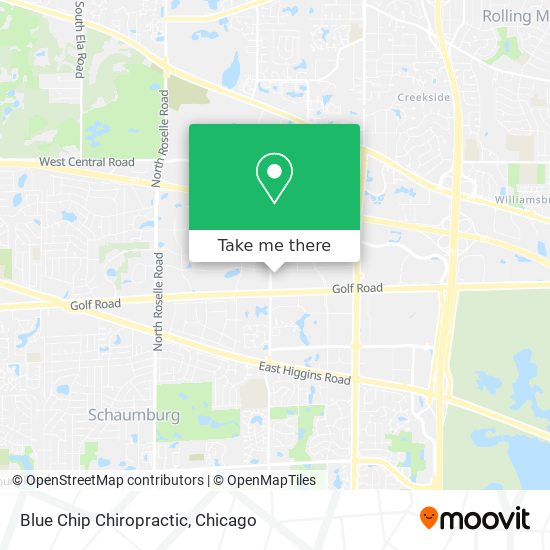 Blue Chip Chiropractic map