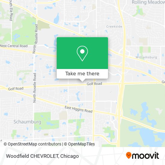 Woodfield CHEVROLET map