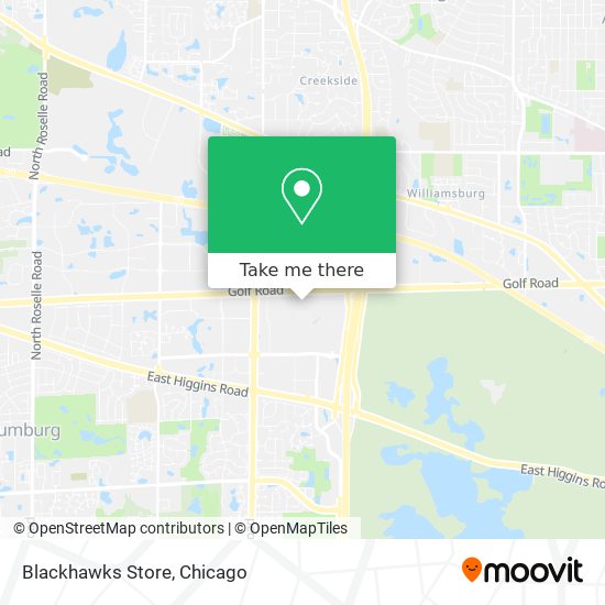 Blackhawks Store map
