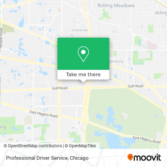 Professional Driver Service map