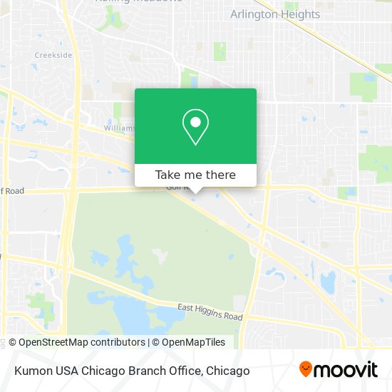 Mapa de Kumon USA Chicago Branch Office