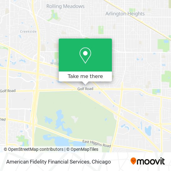 American Fidelity Financial Services map