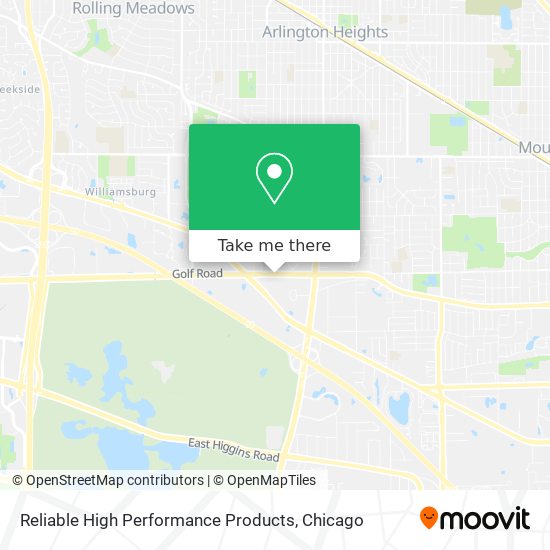 Reliable High Performance Products map