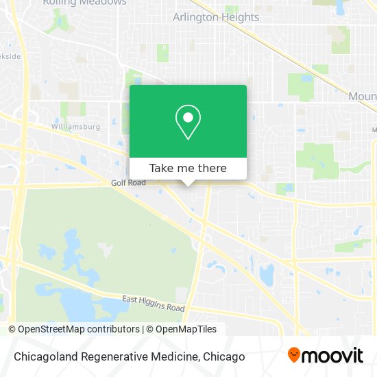 Mapa de Chicagoland Regenerative Medicine