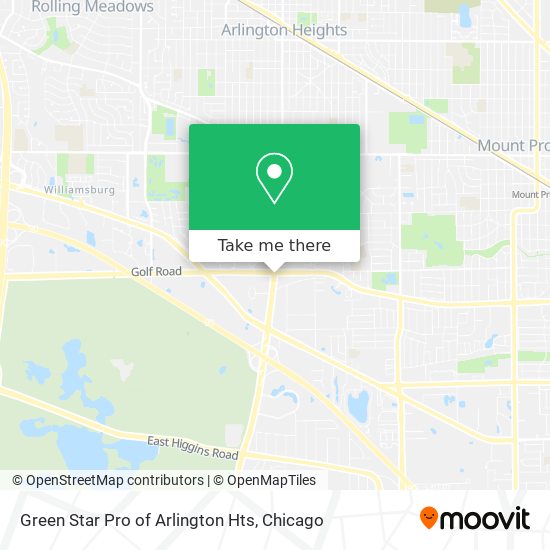 Mapa de Green Star Pro of Arlington Hts