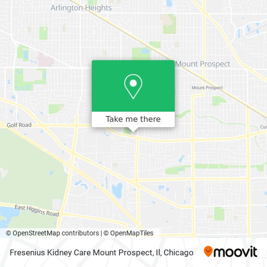 Fresenius Kidney Care Mount Prospect, Il map