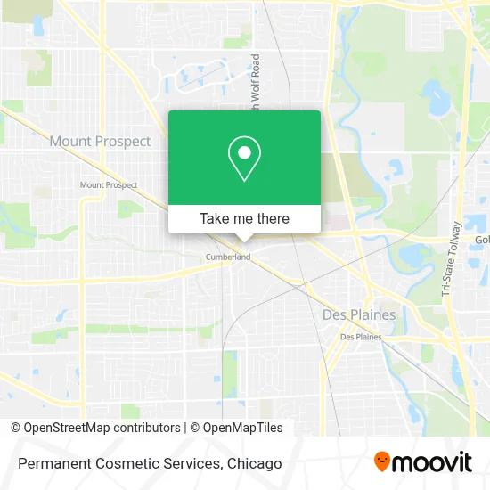 Permanent Cosmetic Services map