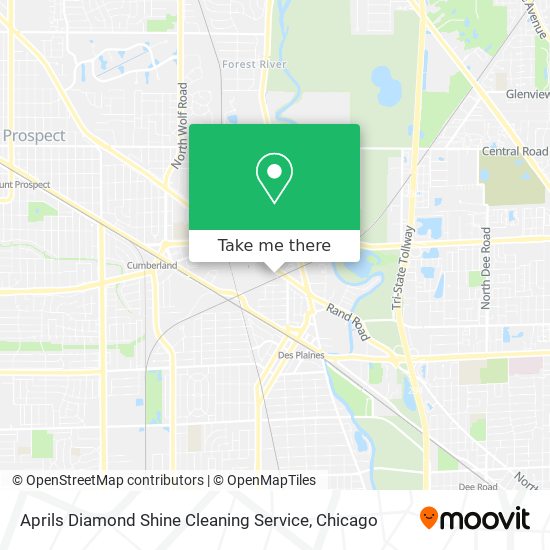 Mapa de Aprils Diamond Shine Cleaning Service
