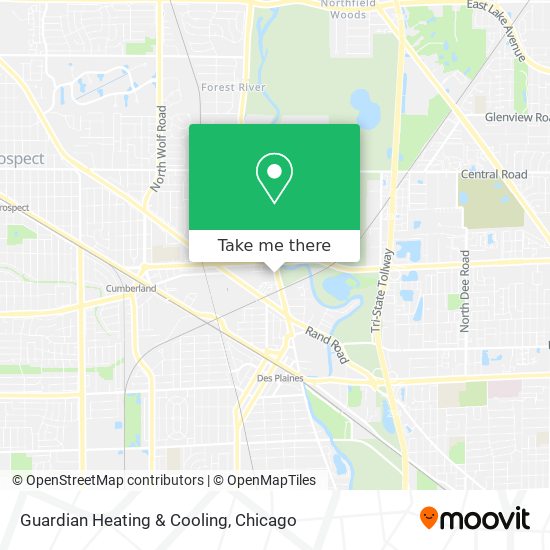 Guardian Heating & Cooling map