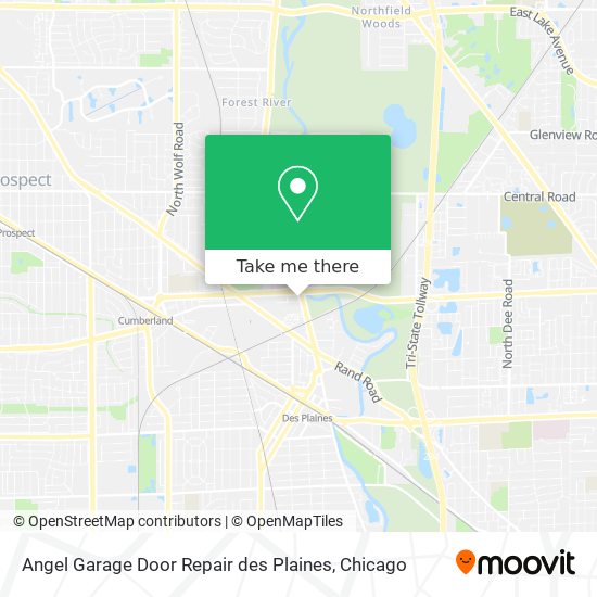 Angel Garage Door Repair des Plaines map