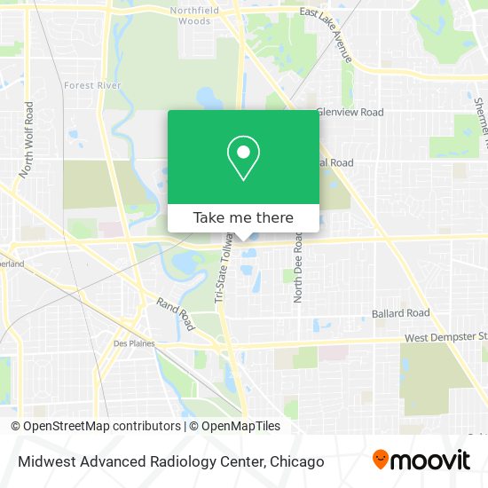 Mapa de Midwest Advanced Radiology Center