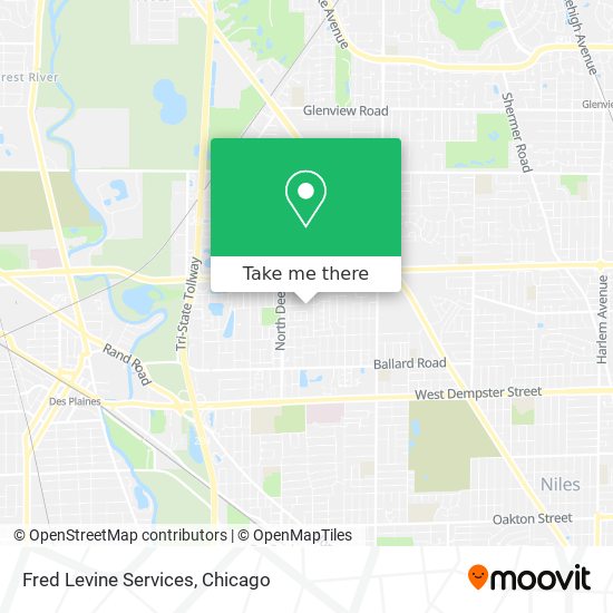 Fred Levine Services map