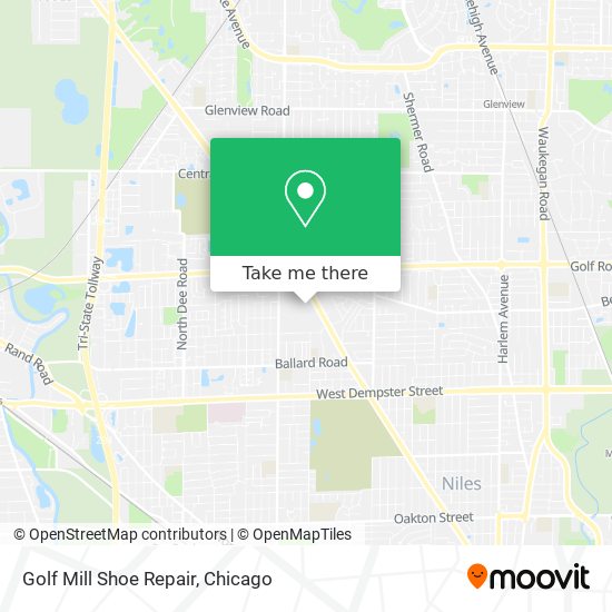 Golf Mill Shoe Repair map