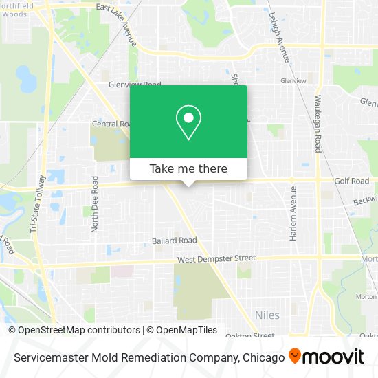 Mapa de Servicemaster Mold Remediation Company