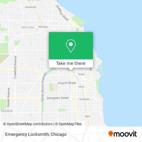 Emergency Locksmith map