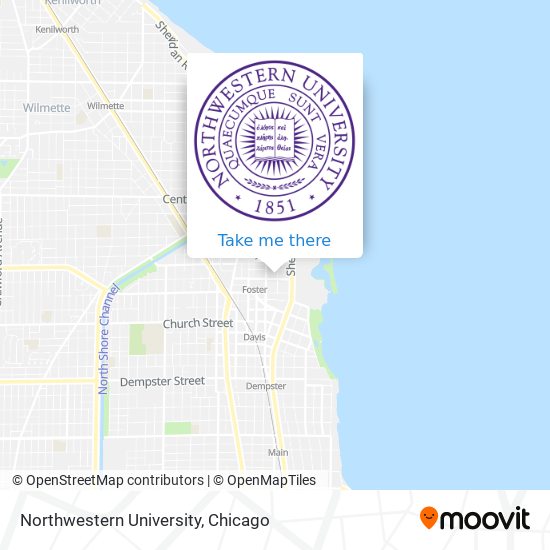 Northwestern University map