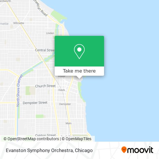 Mapa de Evanston Symphony Orchestra