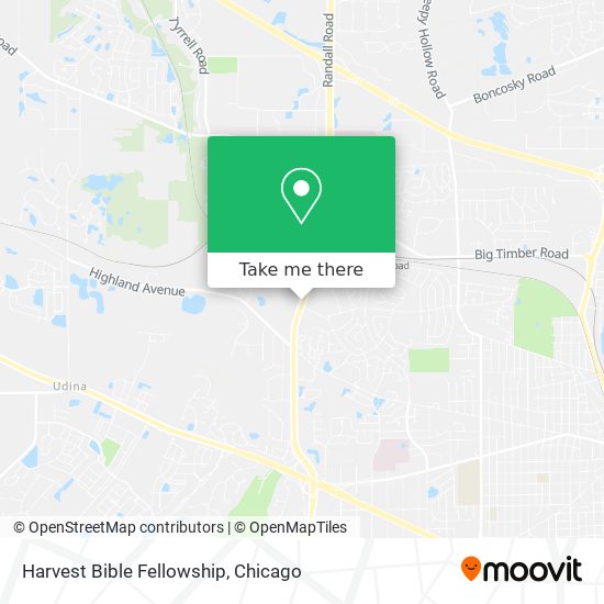 Mapa de Harvest Bible Fellowship