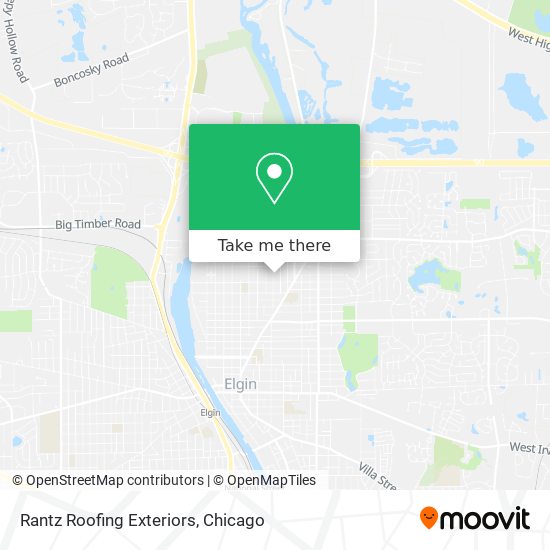 Rantz Roofing Exteriors map