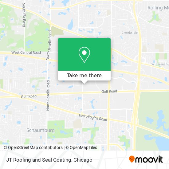 JT Roofing and Seal Coating map