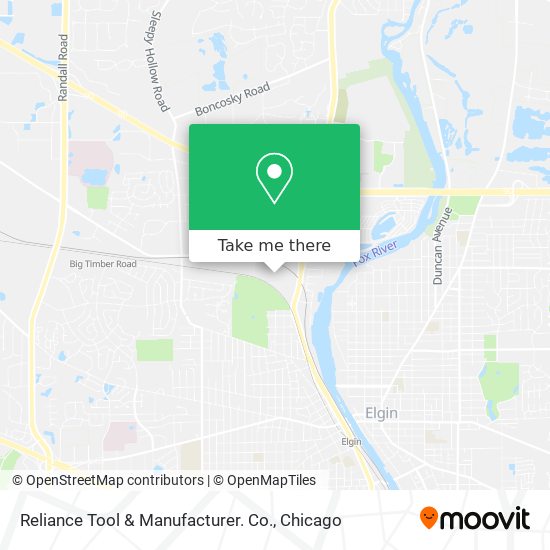 Reliance Tool & Manufacturer. Co. map