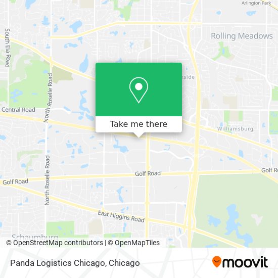 Panda Logistics Chicago map