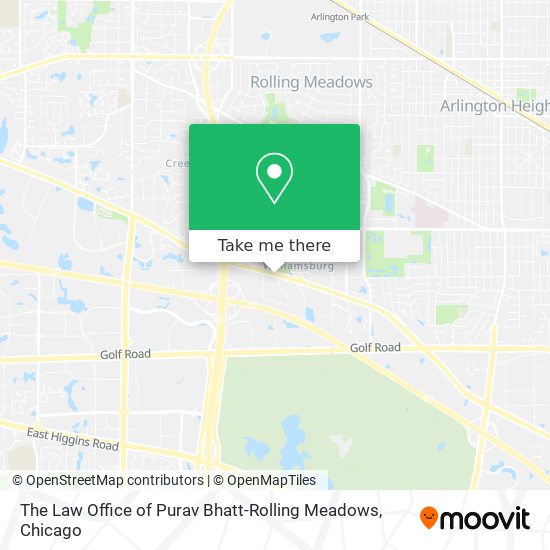 Mapa de The Law Office of Purav Bhatt-Rolling Meadows