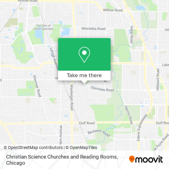 Christian Science Churches and Reading Rooms map