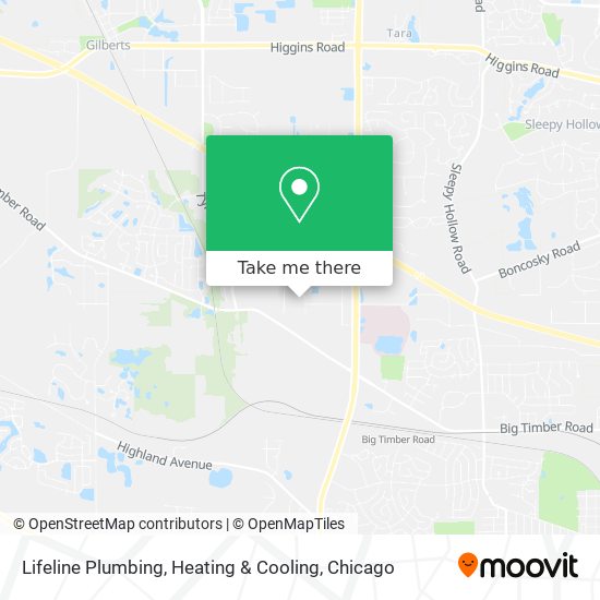 Mapa de Lifeline Plumbing, Heating & Cooling