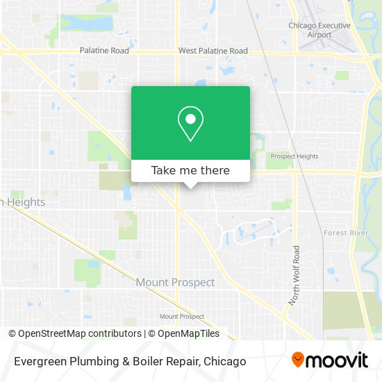 Evergreen Plumbing & Boiler Repair map