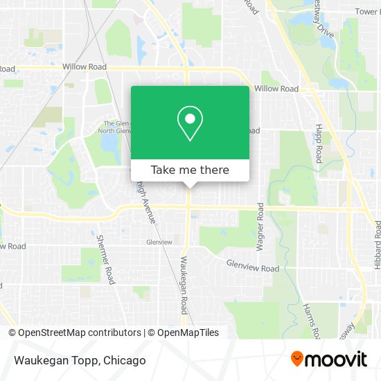 Waukegan Topp map