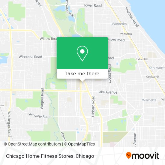 Mapa de Chicago Home Fitness Stores