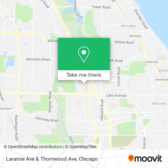 Laramie Ave & Thornwood Ave map