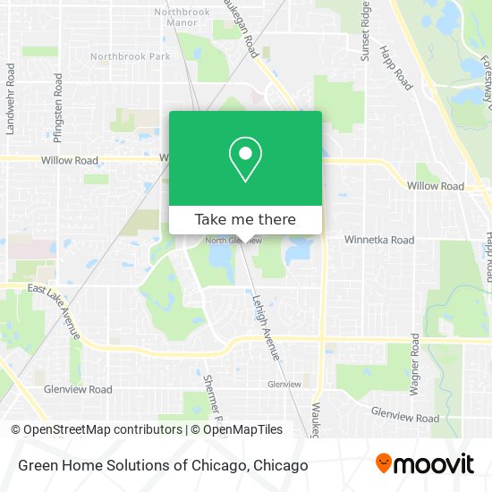 Green Home Solutions of Chicago map