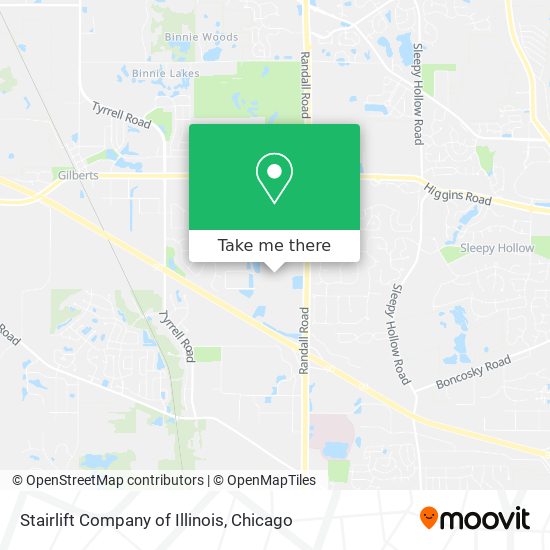 Stairlift Company of Illinois map