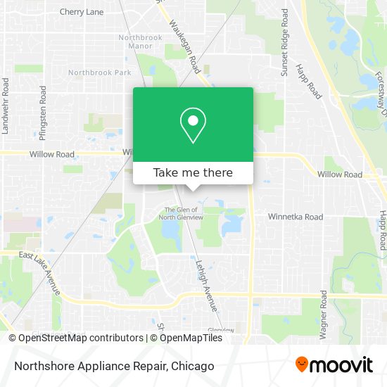 Northshore Appliance Repair map