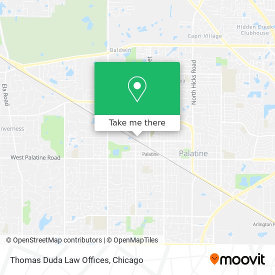 Mapa de Thomas Duda Law Offices