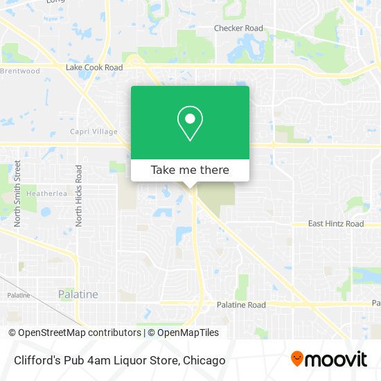 Mapa de Clifford's Pub 4am Liquor Store
