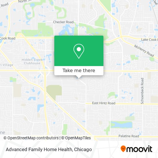 Advanced Family Home Health map