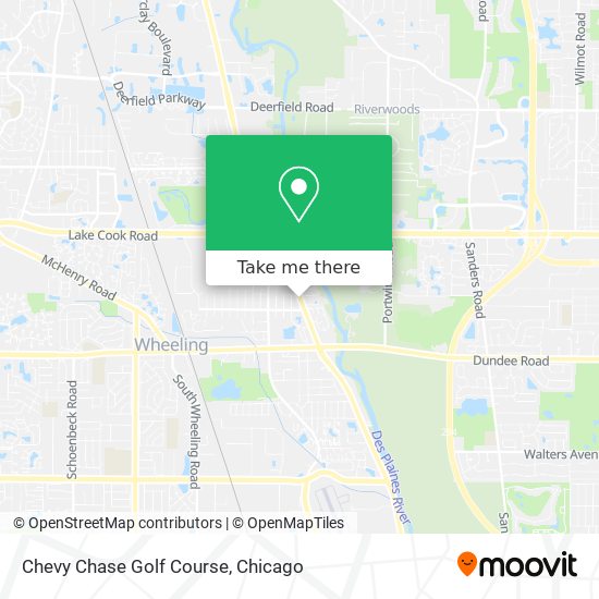Chevy Chase Golf Course map