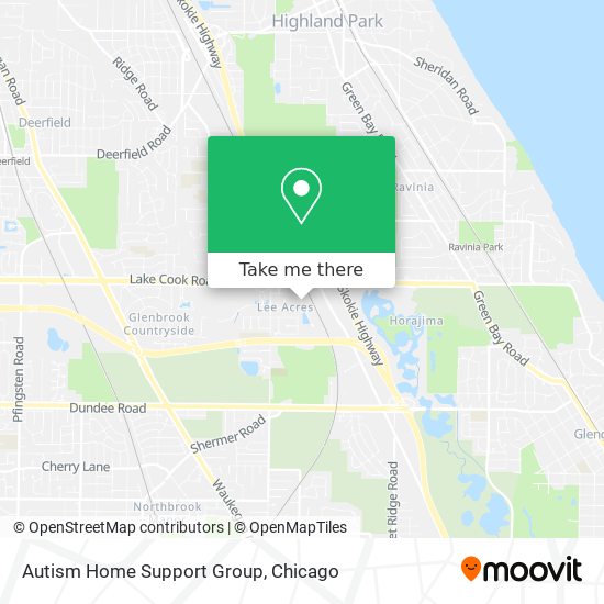 Autism Home Support Group map