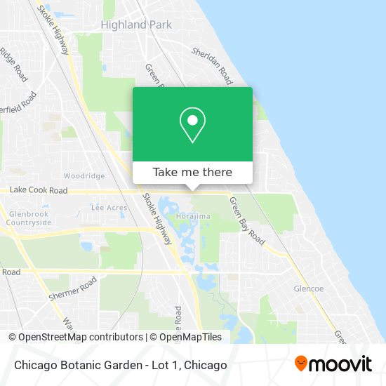 Chicago Botanic Garden - Lot 1 map
